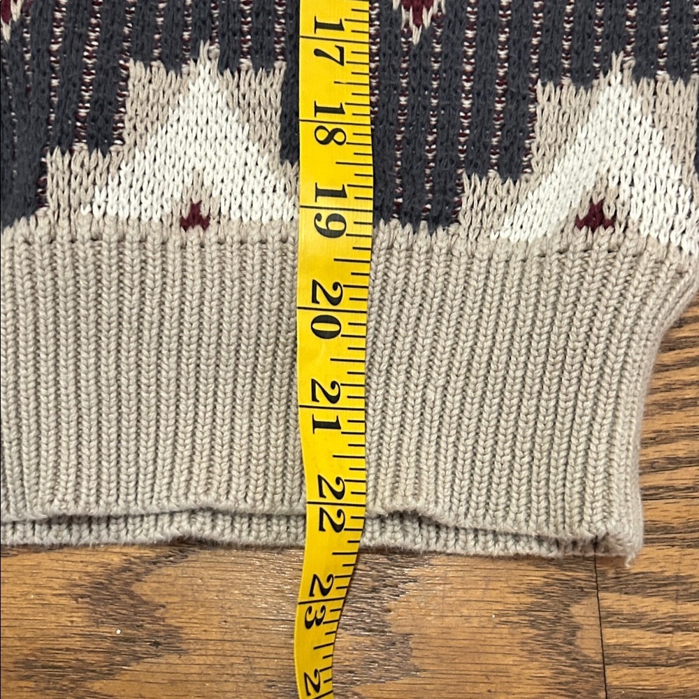 Vintage Gianfranco Ruffini Y2K Sweater Men’s M Crewneck 90’s Geometric Cotton - Picture 5 of 10